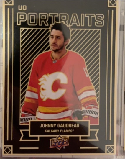 2022-23 Upper Deck UD Portraits #P-7 Johnny Gaudreau — front