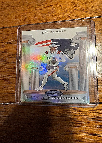 2025 Panini Certified #FFO-DME Drake Maye Franchise Foundations — front