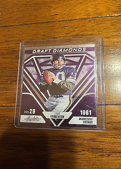 2023 Panini Absolute Draft Diamonds #DD-17 Fran Tarkenton — front