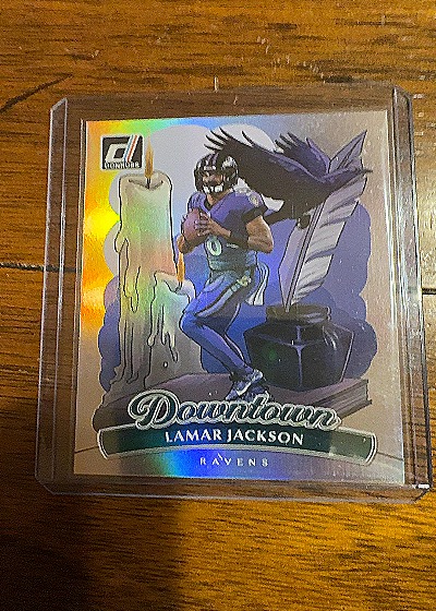 2025 Panini Donruss #1 Lamar Jackson Downtown — front