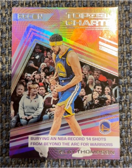 2022 Panini Recon Top of the Charts Klay Thompson — front