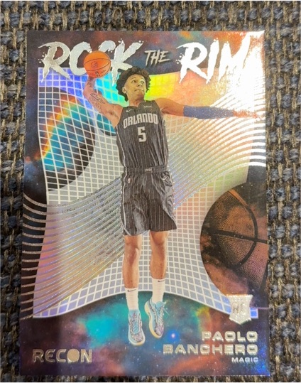 2022-23 Panini Recon #2 Paolo Banchero Rock The Rim Rookie — front