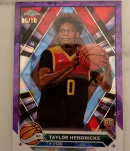 2023-24 Topps Chrome #147 Taylor Hendricks — front