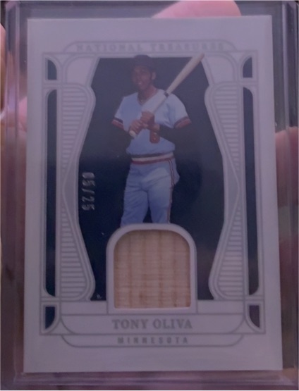 2021 Panini National Treasures #150 Tony Oliva — front