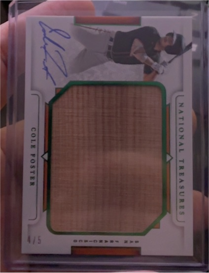 2024 Panini National Treasures #JLS-CF Cole Foster — front