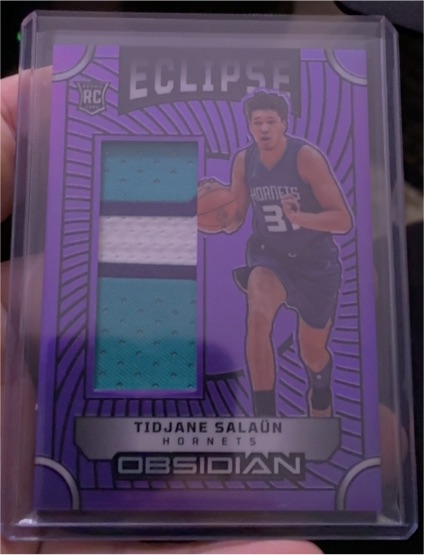 2024-25 Panini Obsidian Eclipse #EM-TS Tidjane Salaun — front