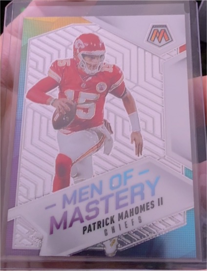 2025 Panini Mosaic Men of Mastery #13 Patrick Mahomes II — front