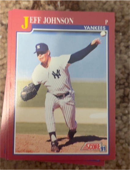 1991 Score #91 Jeff Johnson — front