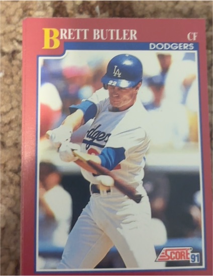 1991 Score #23T Brett Butler — front