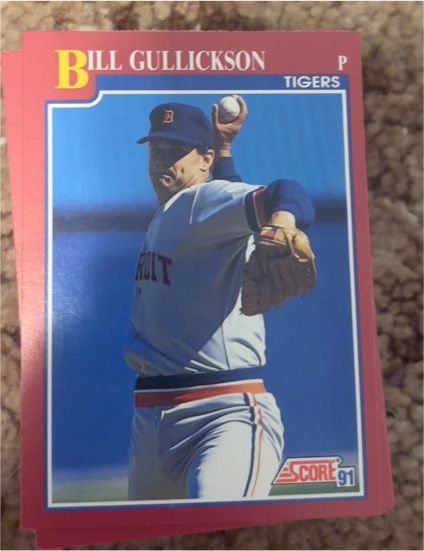 1991 Score #P Bill Gullickson — front