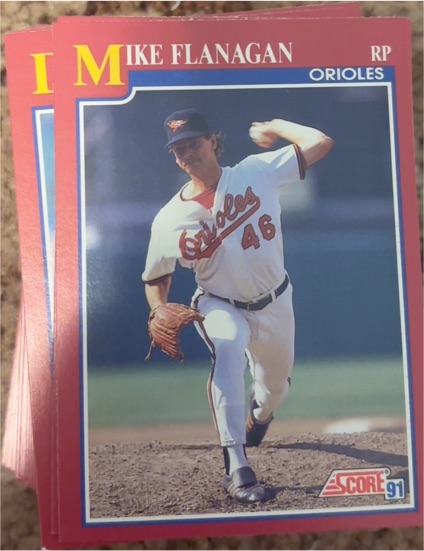 1991 Score Rookie & Traded #2T Mike Flanagan Baltimore Orioles — front