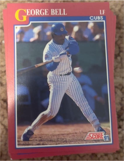 1991 Score Rookie & Traded #13T George Bell — front