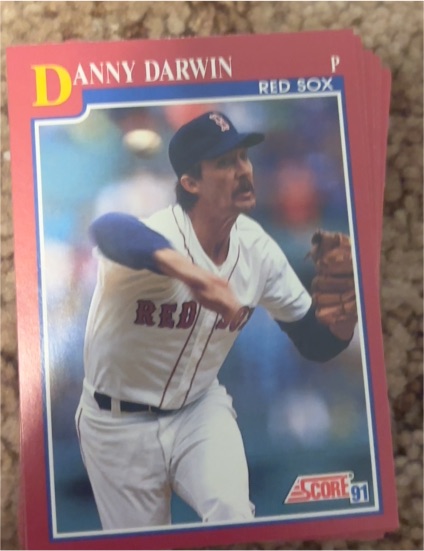 1991 Score #P Danny Darwin — front
