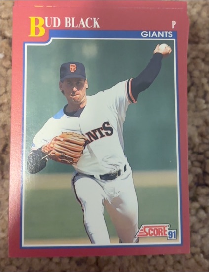 1991 Score #650 Bud Black — front