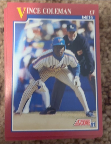 1991 Score Rookie & Traded #57T Vince Coleman — front