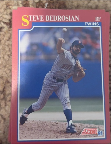 1991 Score #S Steve Bedrosian — front