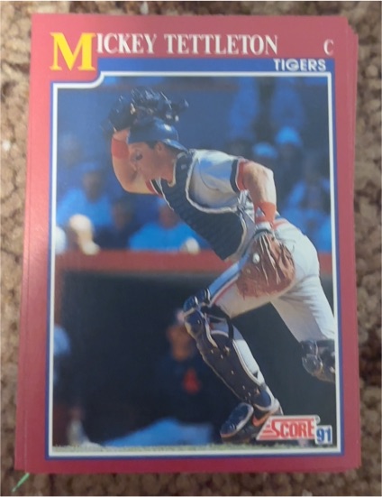 1991 Score Rookie & Traded #25T Mickey Tettleton — front