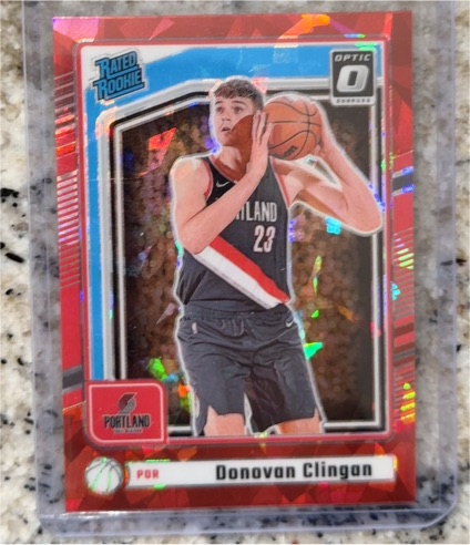 2024-25 Panini Donruss Optic #223 Donovan Clingan — front