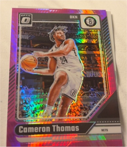 2024-25 Panini Donruss Optic #80 Cameron Thomas — front