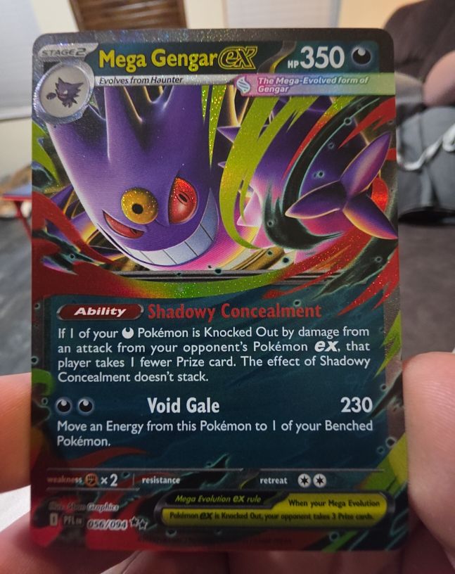 2025 Pokémon TCG #56 Mega Gengar ex Phantasmal Flames — front