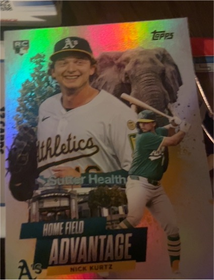 2025 Topps Update #HA-49 Nick Kurtz Home Field Advantage — front