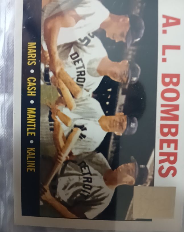 1964 Topps #331 A.L. Bombers Roger Maris Norm Cash Mickey Mantle Al Kaline — front