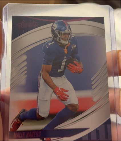 2025 Panini Absolute #1 Malik Nabers — front