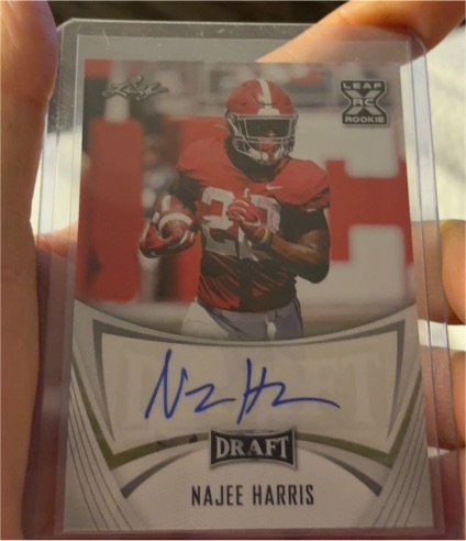 2021 Leaf Draft #BA-NH1 Najee Harris — front