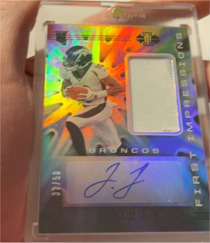 2020 Panini Illusions First Impressions Justin Jefferson #32/50 — front