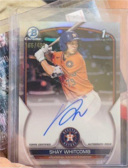 2023 Bowman Chrome 1st Prospect Auto Shay Whitcomb — front