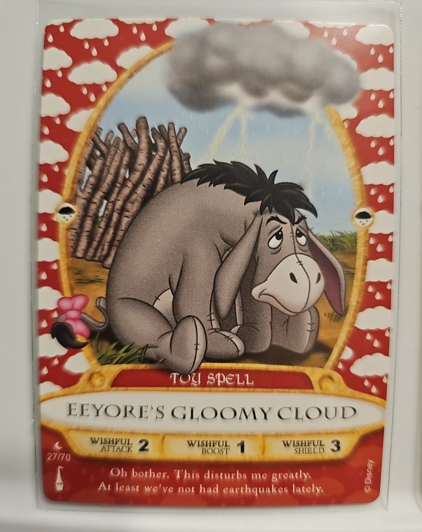 2012 Disney Sorcerers of the Magic Kingdom #27 Eeyore's Gloomy Cloud — front