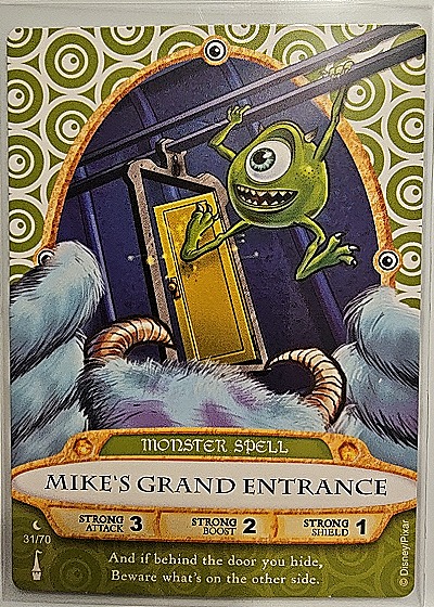 2012 Disney Sorcerers of the Magic Kingdom #31 Mike's Grand Entrance — front