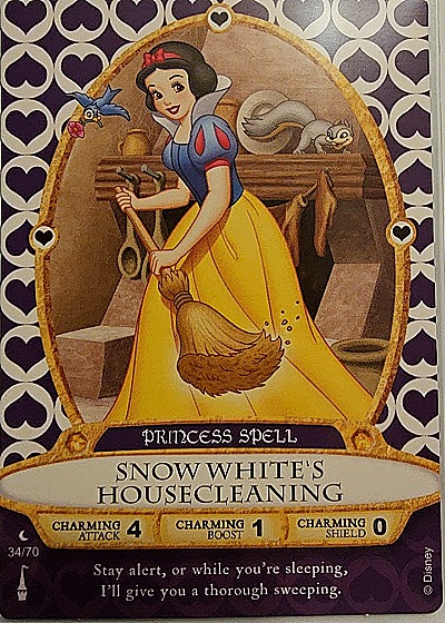 2012 Disney Sorcerers of the Magic Kingdom #34 Snow White's Housecleaning — front