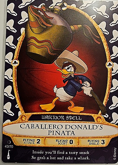 2012 Disney Sorcerers of the Magic Kingdom #43 Caballero Donald's Pinata — front