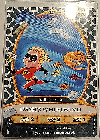2012 Disney Sorcerers of the Magic Kingdom #44 Dash's Whirlwind — front