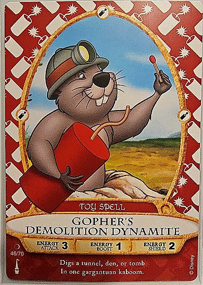 2012 Disney Sorcerers of the Magic Kingdom #46 Gopher's Demolition Dynamite — front