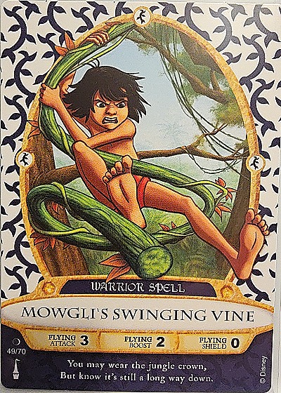 2012 Sorcerers of the Magic Kingdom #49 Mowgli's Swinging Vine — front