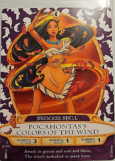 2012 Disney Sorcerers of the Magic Kingdom #51/70 Pocahontas's Colors of the Wind — front