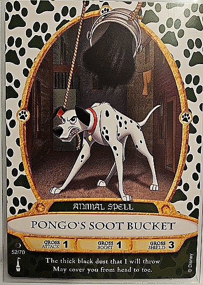 2012 Disney Sorcerers of the Magic Kingdom #52 Pongo's Soot Bucket — front