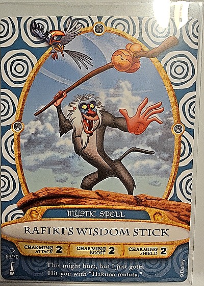 2012 Disney Sorcerers of the Magic Kingdom #56 Rafiki's Wisdom Stick — front