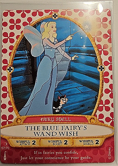 2012 Disney Sorcerers of the Magic Kingdom #57 The Blue Fairy's Wand Wish — front