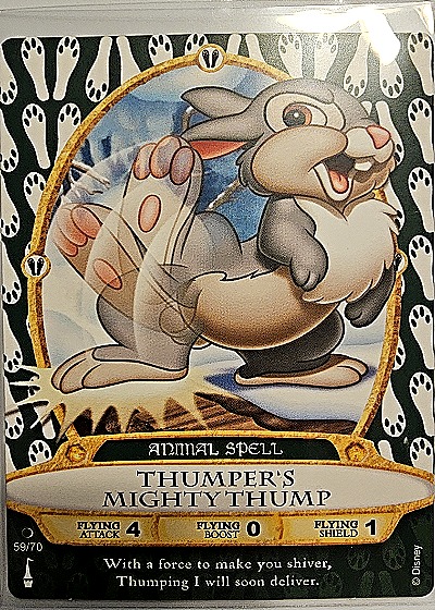 2012 Disney Sorcerers of the Magic Kingdom #59 Thumper's Mighty Thump — front