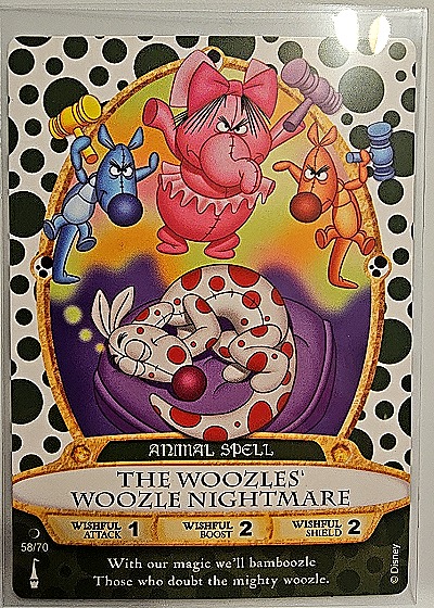 2012 Disney Sorcerers of the Magic Kingdom #58/70 The Woozles' Woozle Nightmare — front