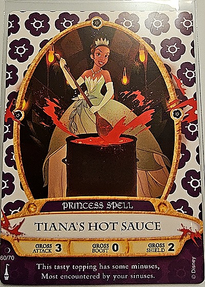 2012 Disney Sorcerers of the Magic Kingdom #60 Tiana's Hot Sauce — front