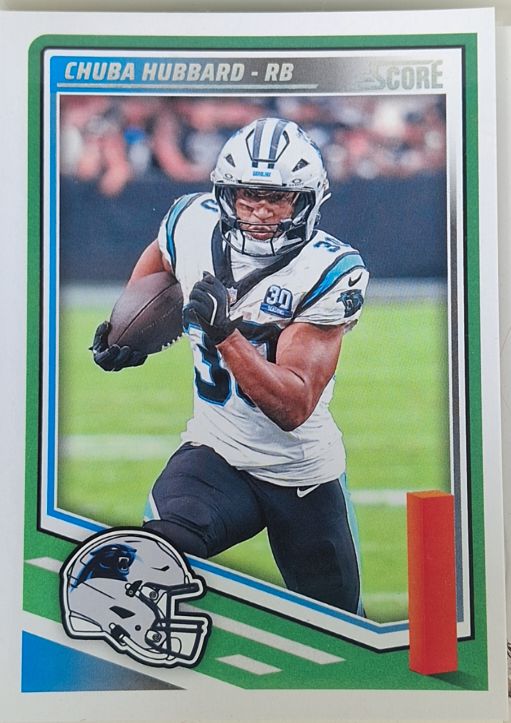2025 Panini Score #258 Chuba Hubbard — front