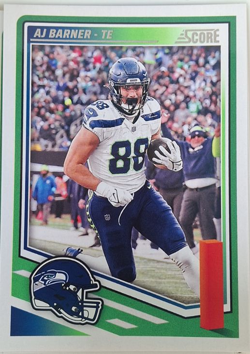 2025 Panini Score #82 AJ Barner — front