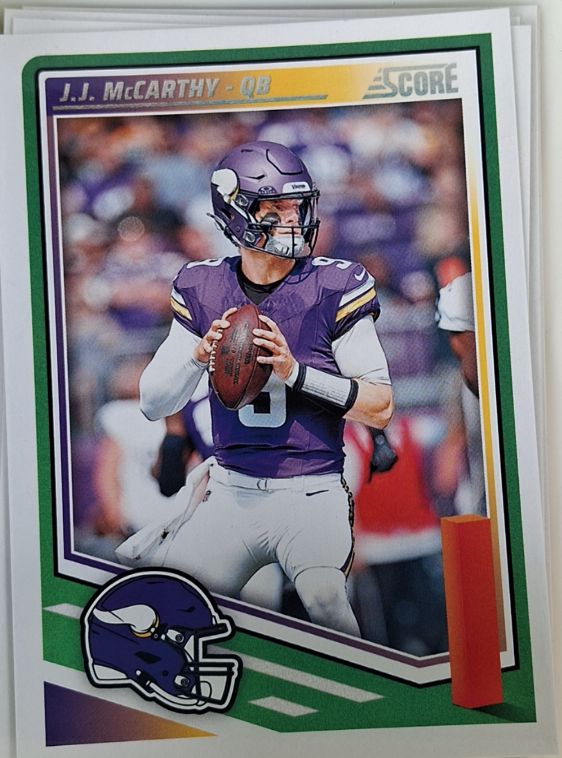 2025 Panini Score #291 J.J. McCarthy — front