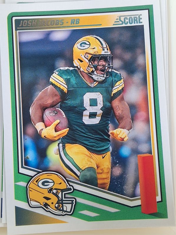 2025 Panini Score #190 Josh Jacobs — front