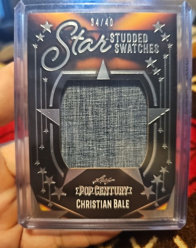 2023 Leaf Pop Century Star Studded Swatches #34/40 Christian Bale — front