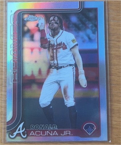 2025 Topps Chrome #257 Ronald Acuña Jr. — front